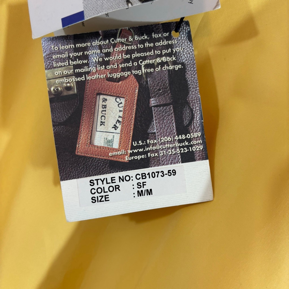NWT Vintage Cutter & Buck Yellow Pullover Windbreakers – Size M - Picture 5 of 9